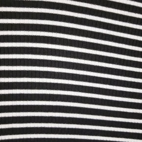 UltraFlirt Rib-Knit Black/White Stripe Tun… - Picture 6 of 8